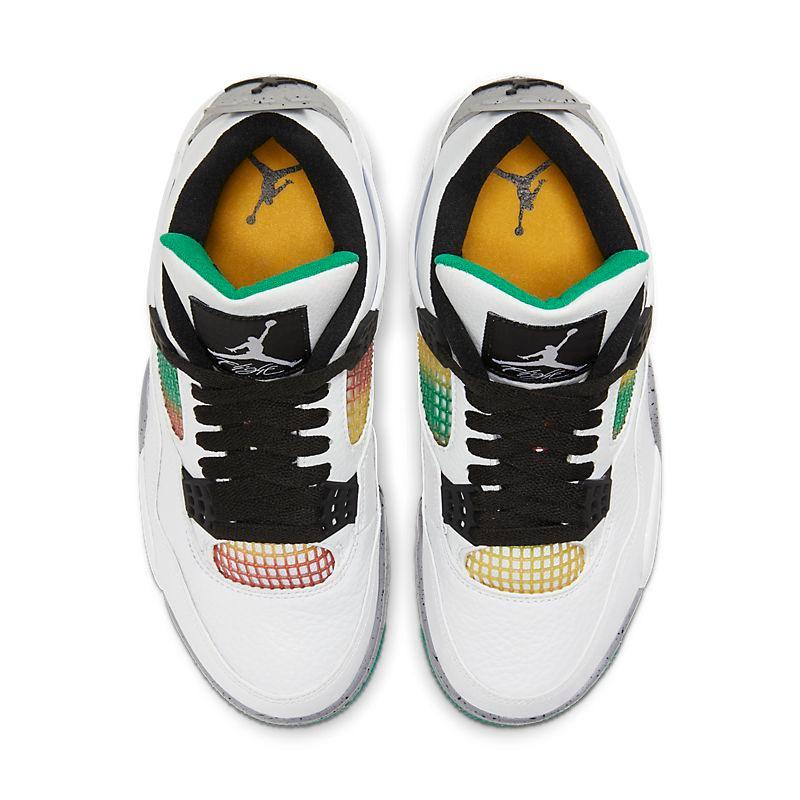 Air Jordan 4 Retro 'Lucid Green Rasta'