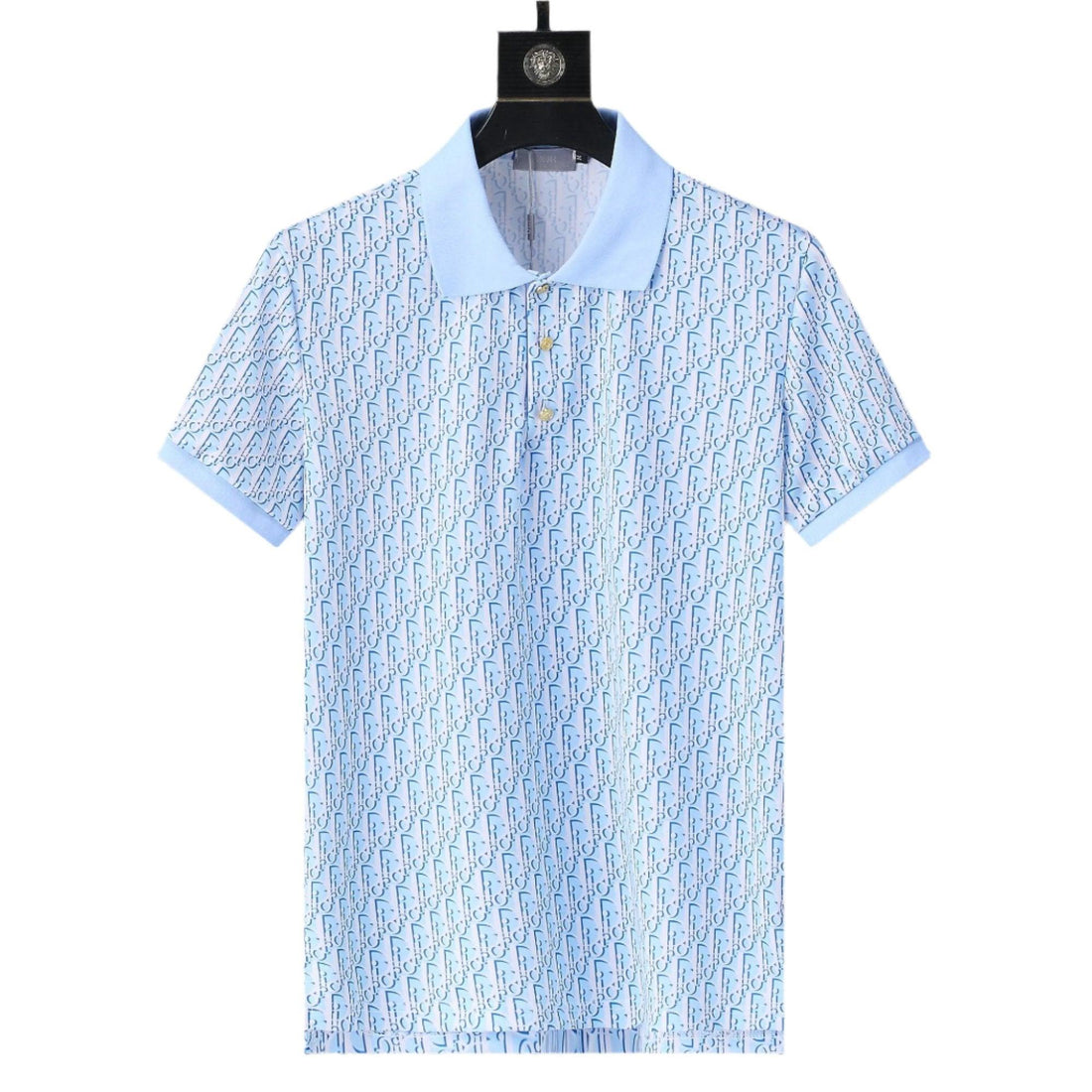 Dior Light Blue T-Shirt With Collar