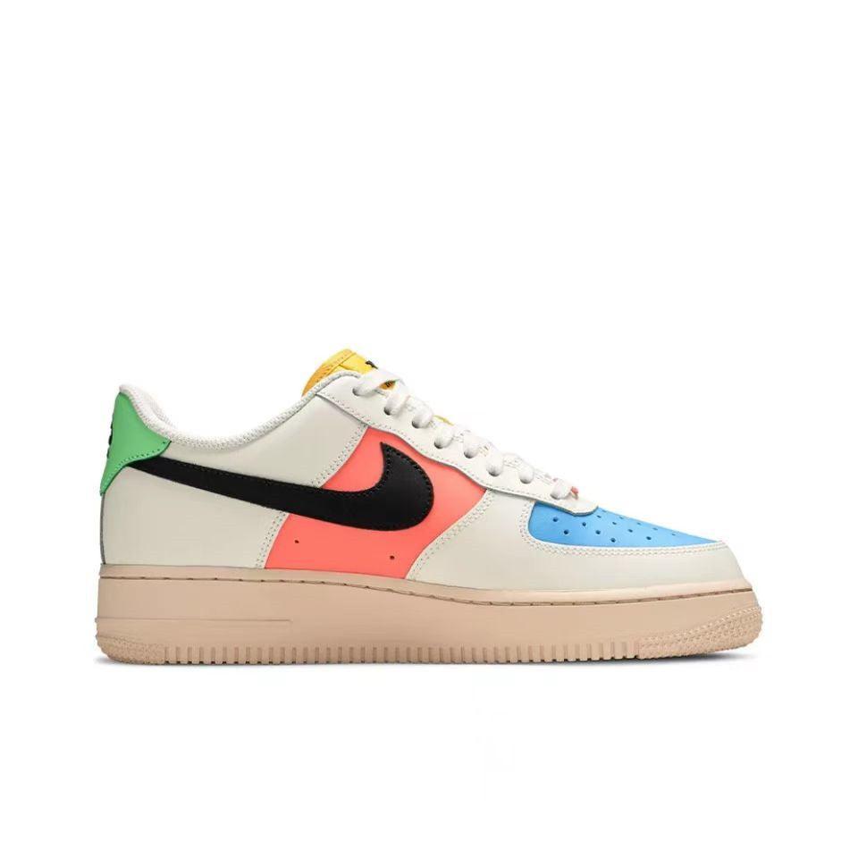 Nike Air Force 1 'Sail White Mango Orange Blue'