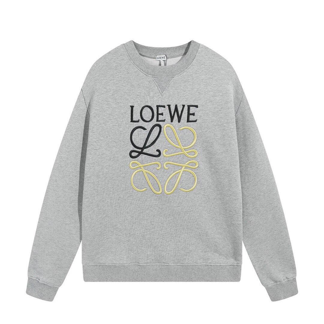 LOEWE Anagram Cotton Sweatshirt 'Grey'