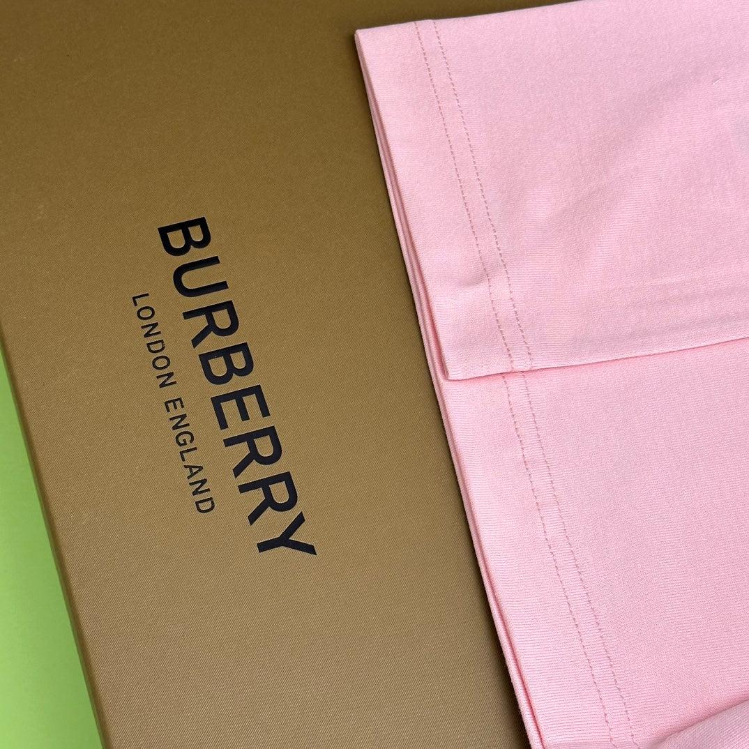 Burberry Pink T-Shirt Without Collar