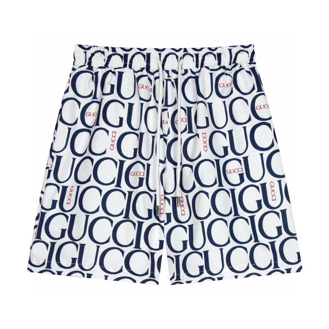 Maxi Gucci Print Fabric Short 'Blue'