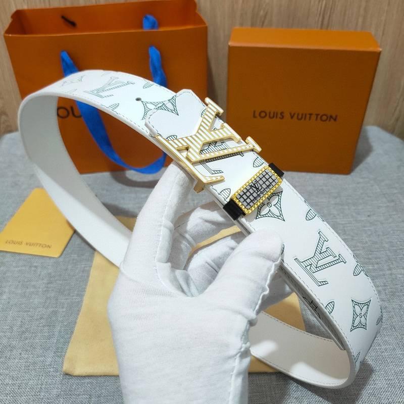 Louis Vuitton Reversible Belt 'White'