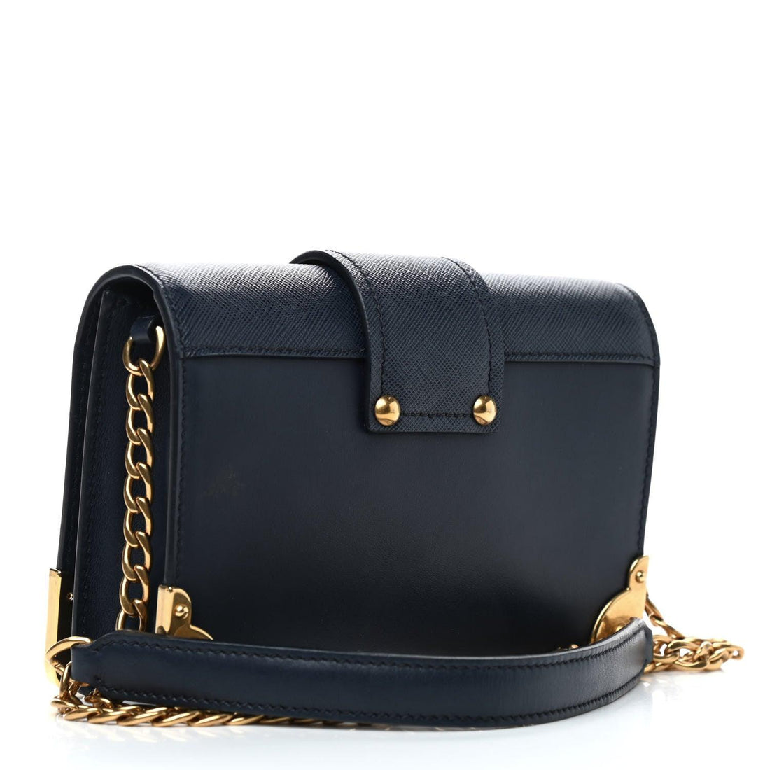 Prada City Calf Saffiano Astrology Cahier Bag Black