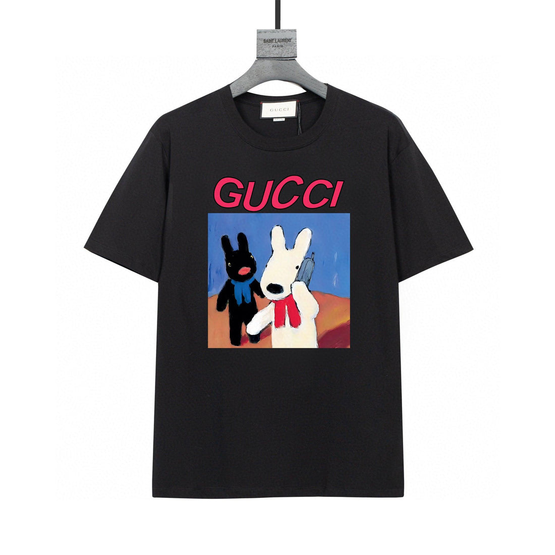 Gucci T-Shirt Without Collar 'Black'