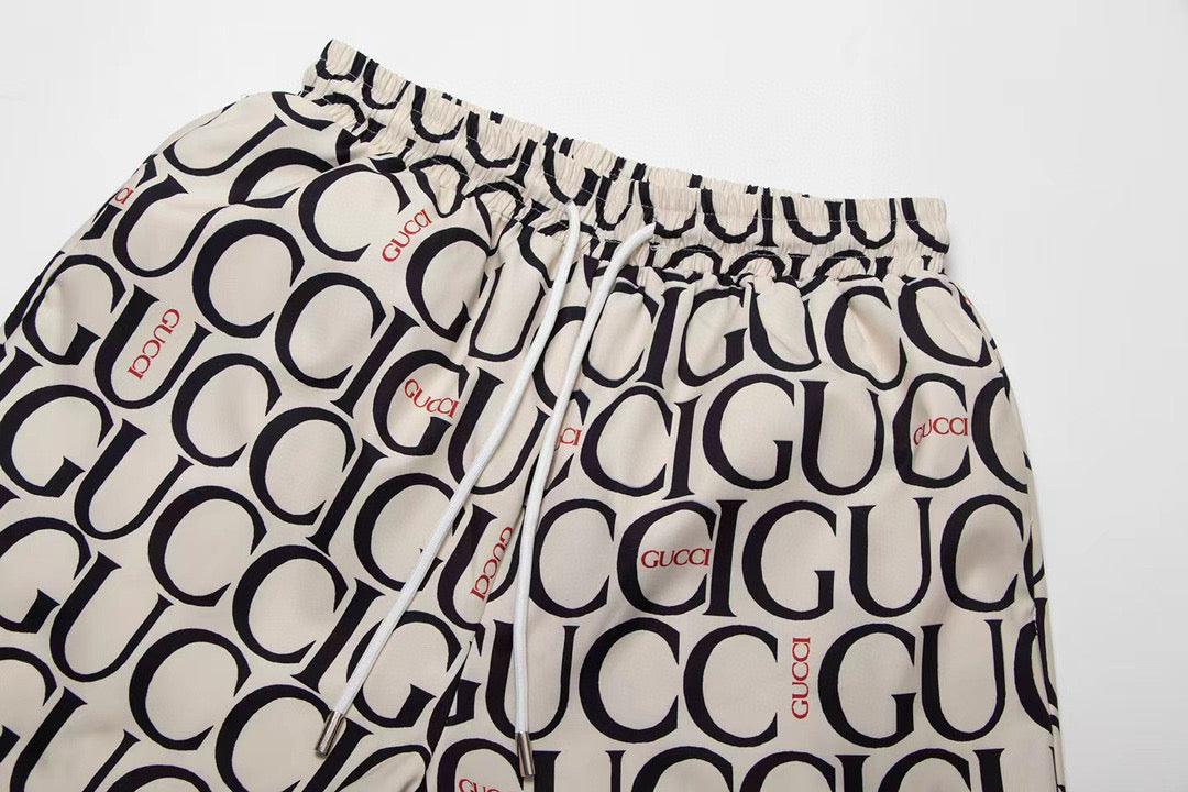 Maxi Gucci Print Fabric Short 'Beige'