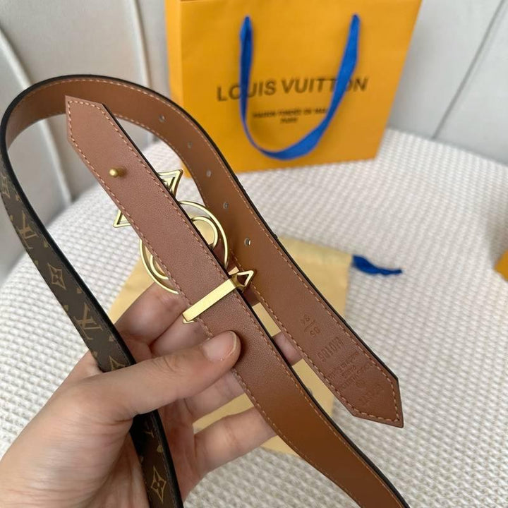 Louis Vuitton Woman Reversible Belt 'Brown'