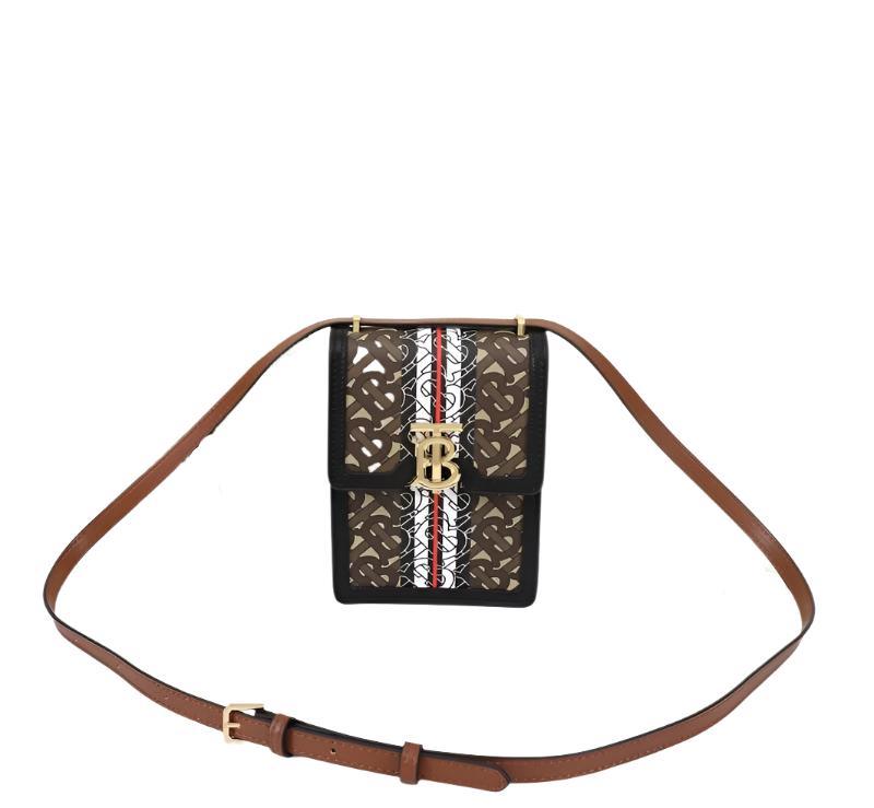 BURBERRY Valencia Tb Leather Crossbody Pouch