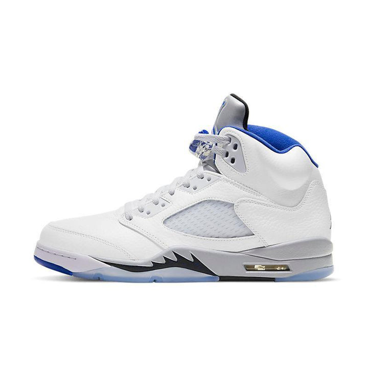 Air Jordan Retro 5 Stealth 2.0 White Hyper Royal Grey