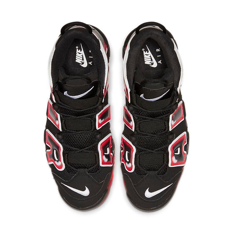 Nike Air More Uptempo 'Black White Laser Crimson'