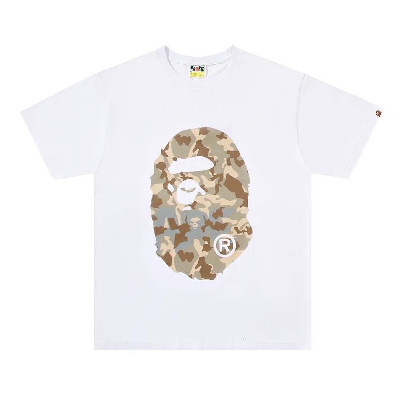 BATHING APE MEN T-SHIRT BAPE X HOT WHEELS APE HEAD TEE white T-Shirt