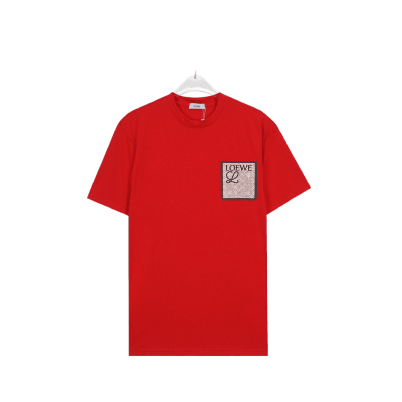 Loewe T-Shirt Without Collar 'Red'