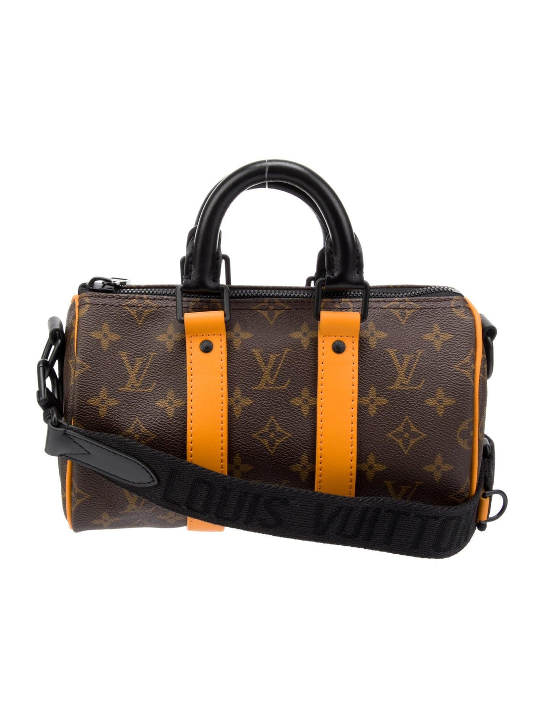 Louis Vuitton Monogram Macassar Keepall Bandoulière 25