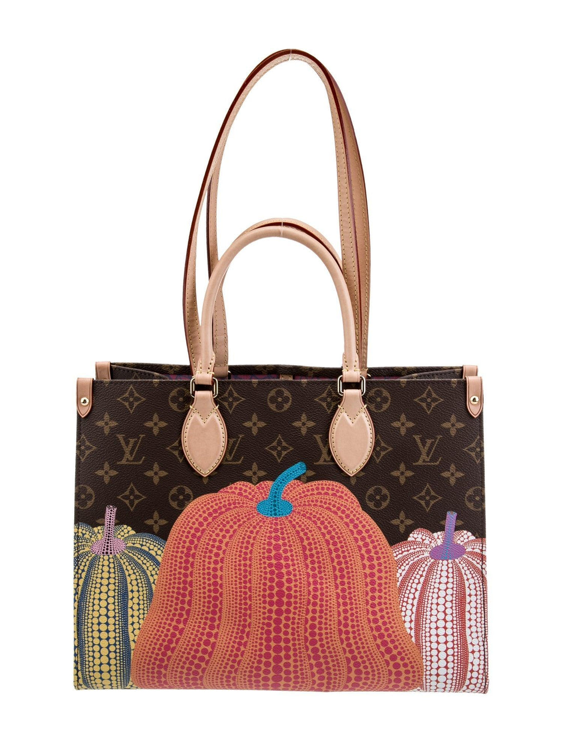 Louis Vuitton Yayoi Kusama ×YK On The Go MM 2WAY Bag Monogram