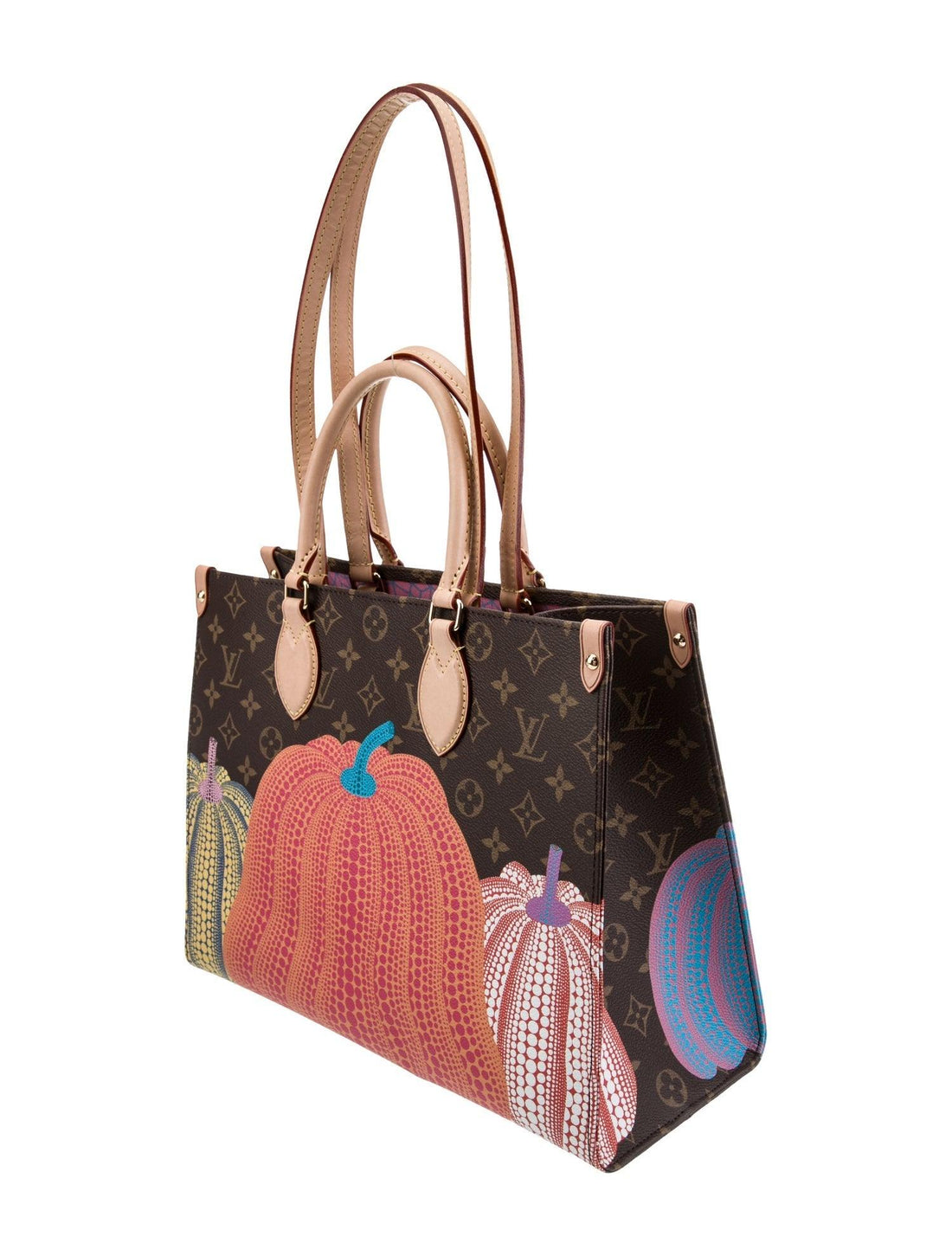 Louis Vuitton Yayoi Kusama ×YK On The Go MM 2WAY Bag Monogram