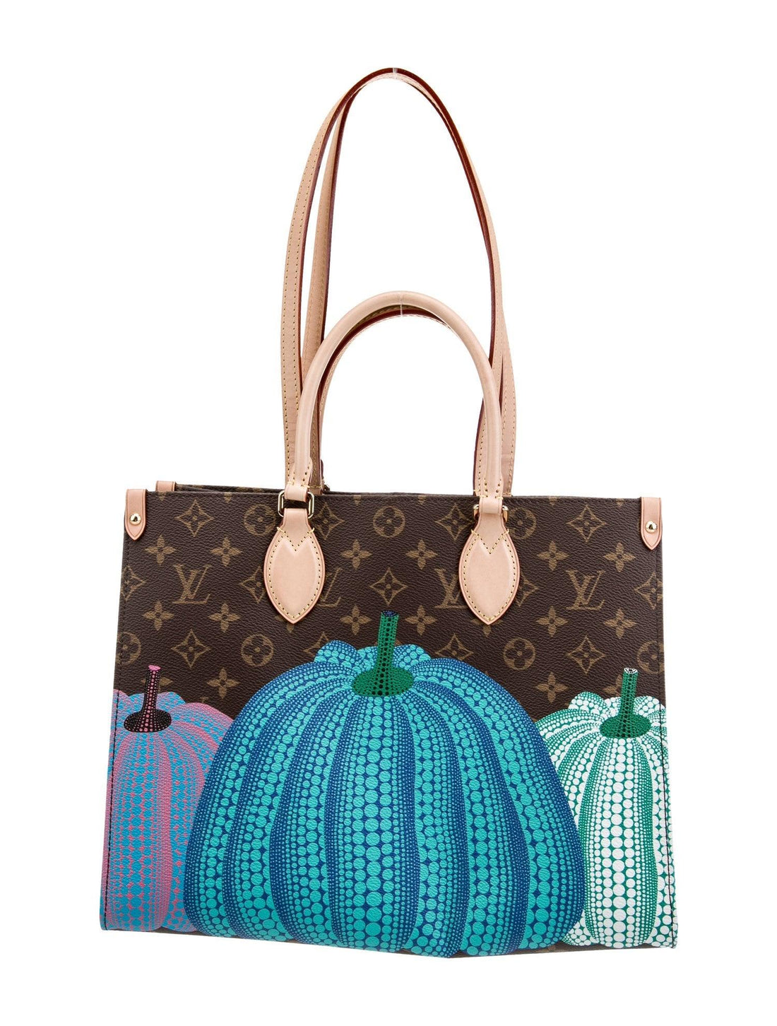 Louis Vuitton Yayoi Kusama ×YK On The Go MM 2WAY Bag Monogram