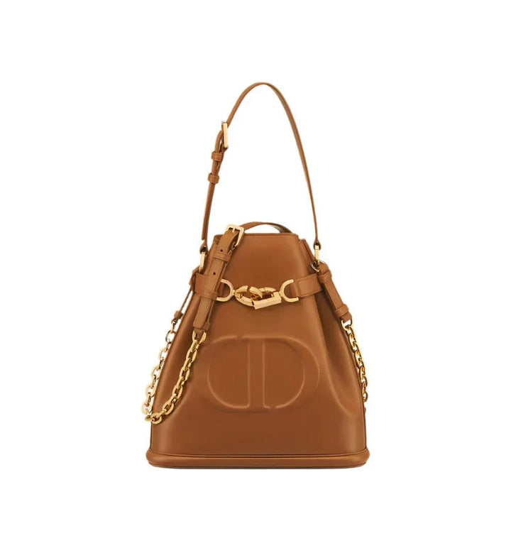 Medium C'est Dior Bag Golden Saddle CD-Embossed Calfskin