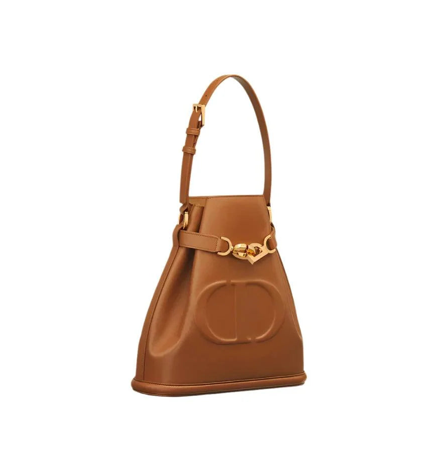 Medium C'est Dior Bag Golden Saddle CD-Embossed Calfskin