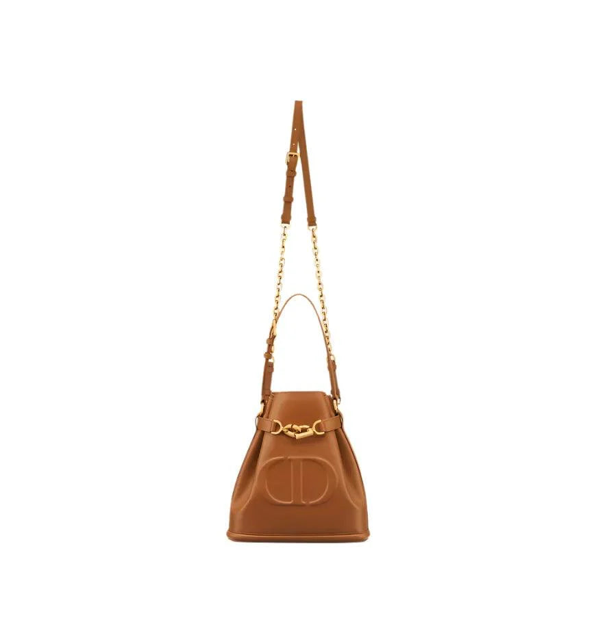 Medium C'est Dior Bag Golden Saddle CD-Embossed Calfskin