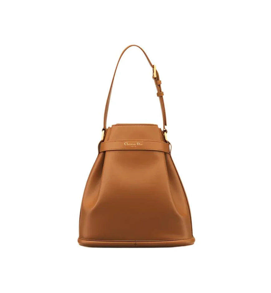 Medium C'est Dior Bag Golden Saddle CD-Embossed Calfskin