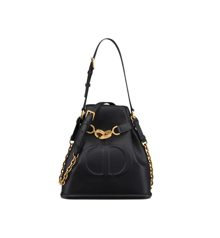 Medium C'est Dior Bag Golden Saddle CD-Embossed Calfskin