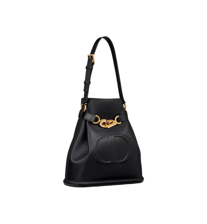 Medium C'est Dior Bag Golden Saddle CD-Embossed Calfskin