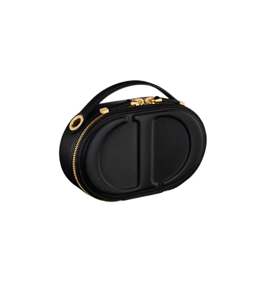 Christian Dior Signature Oval Camera Bag Calfskin with Embossed CD Signature