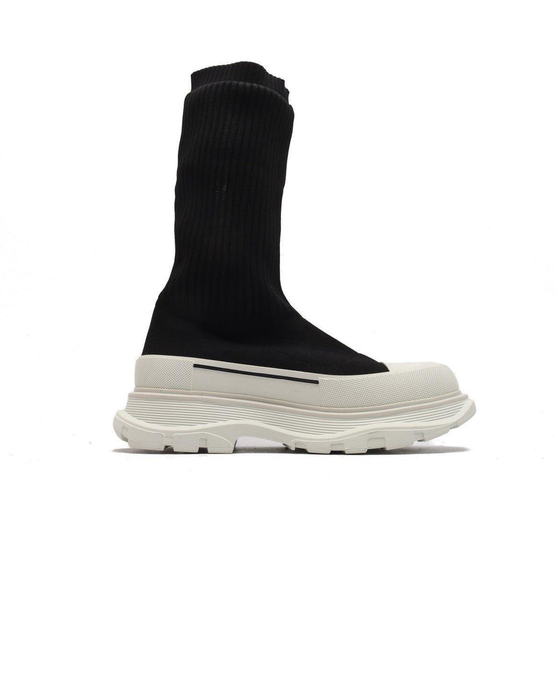 Alexander McQueen Graffiti Knit Tread Slick Boot