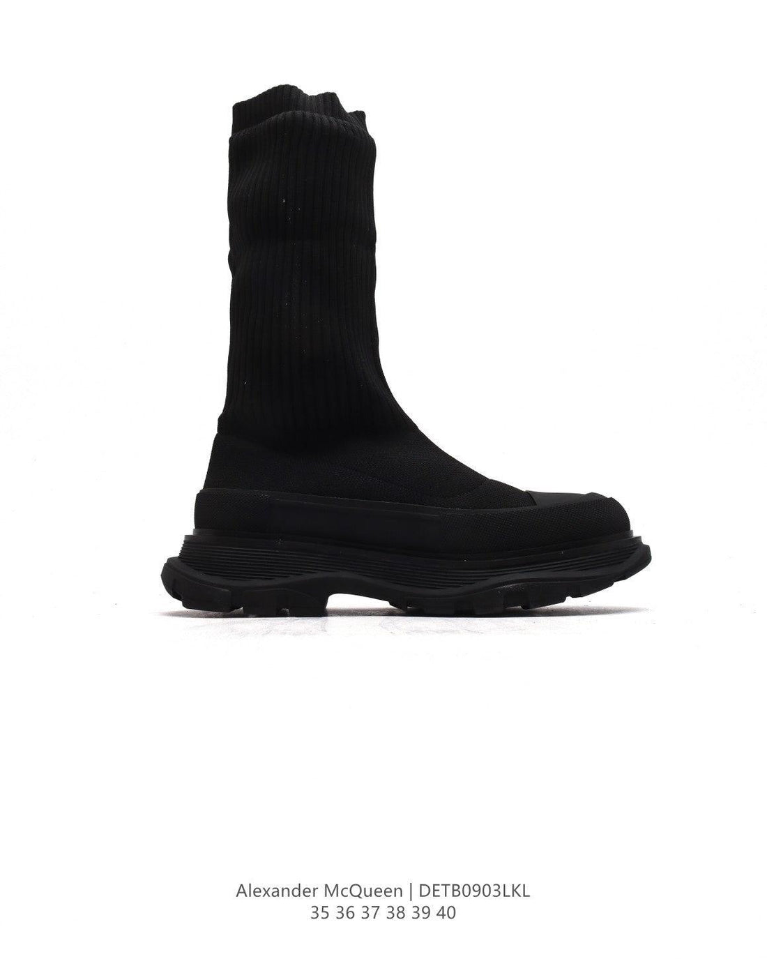 Alexander McQueen Graffiti Knit Tread Slick Boot