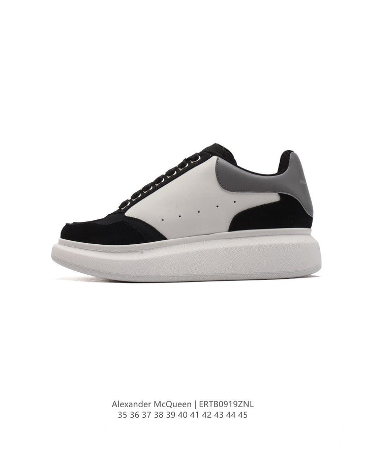 Alexander McQueen Men's Oversized Larry Leather Low-Top Sneakers