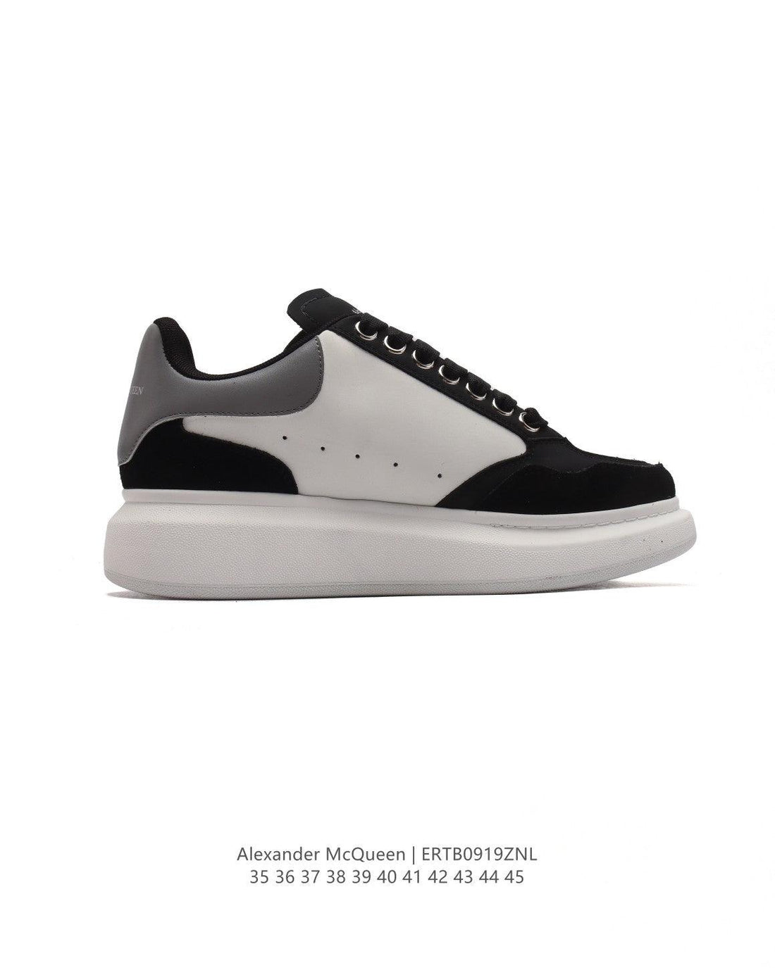 Alexander McQueen Men's Oversized Larry Leather Low-Top Sneakers