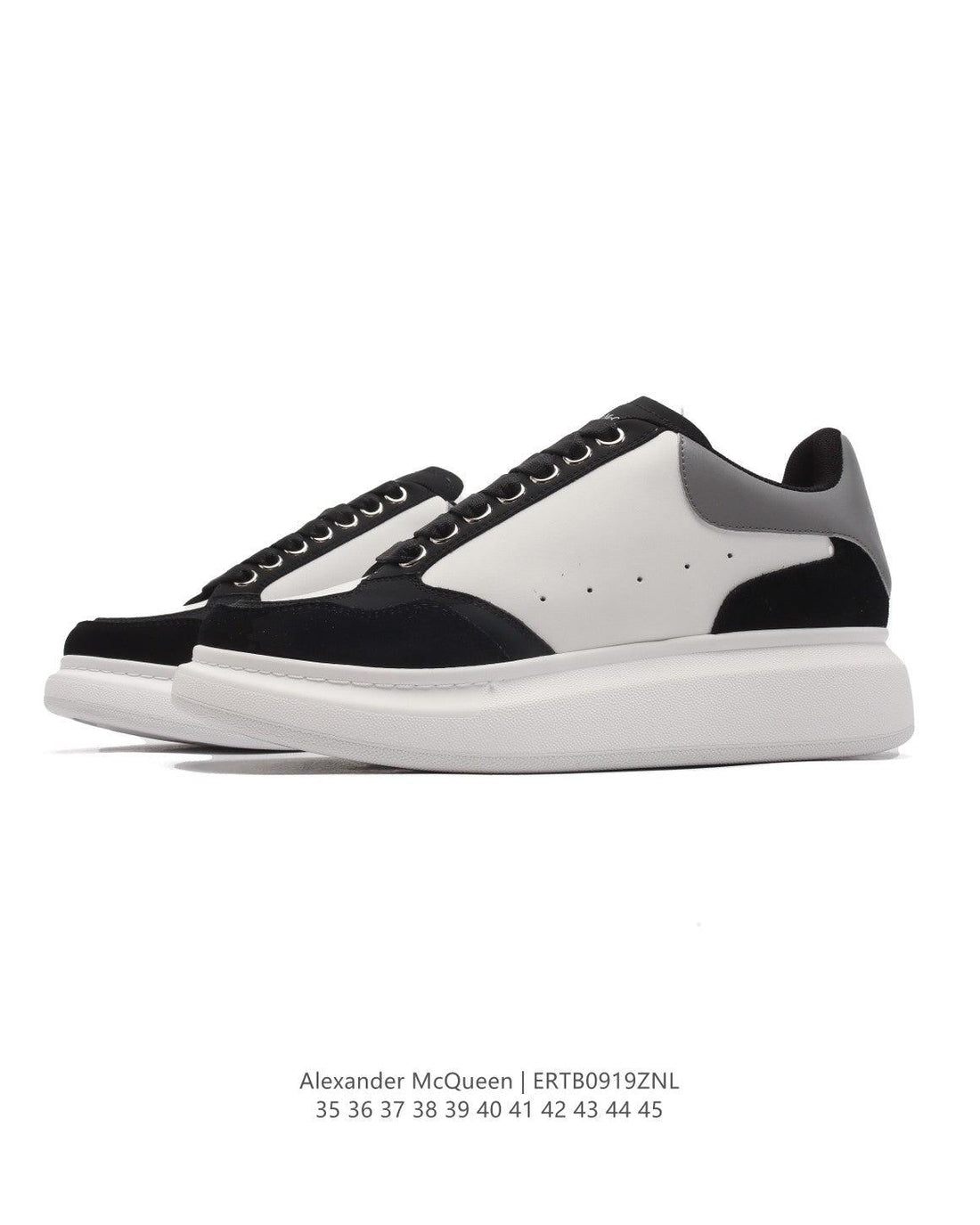 Alexander McQueen Men's Oversized Larry Leather Low-Top Sneakers