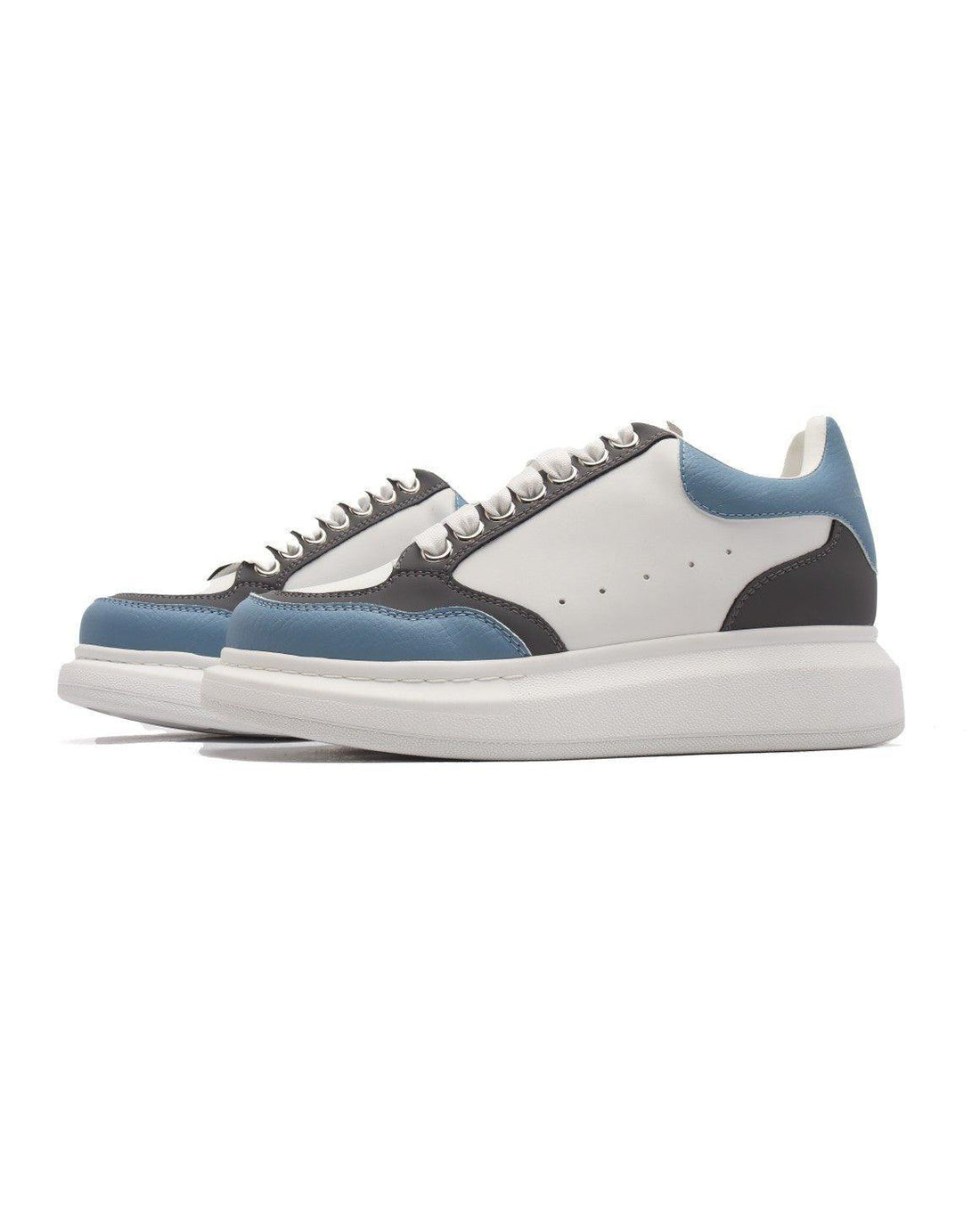 Alexander McQueen Men's Oversized Larry Leather Low-Top Sneakers