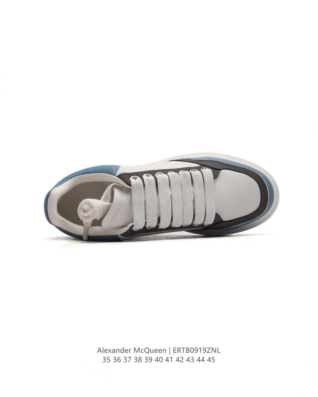 Alexander McQueen Men's Oversized Larry Leather Low-Top Sneakers