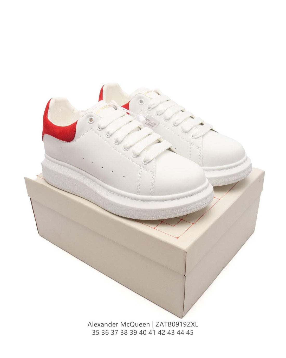 Alexander McQueen Sneakers 'White & Red'