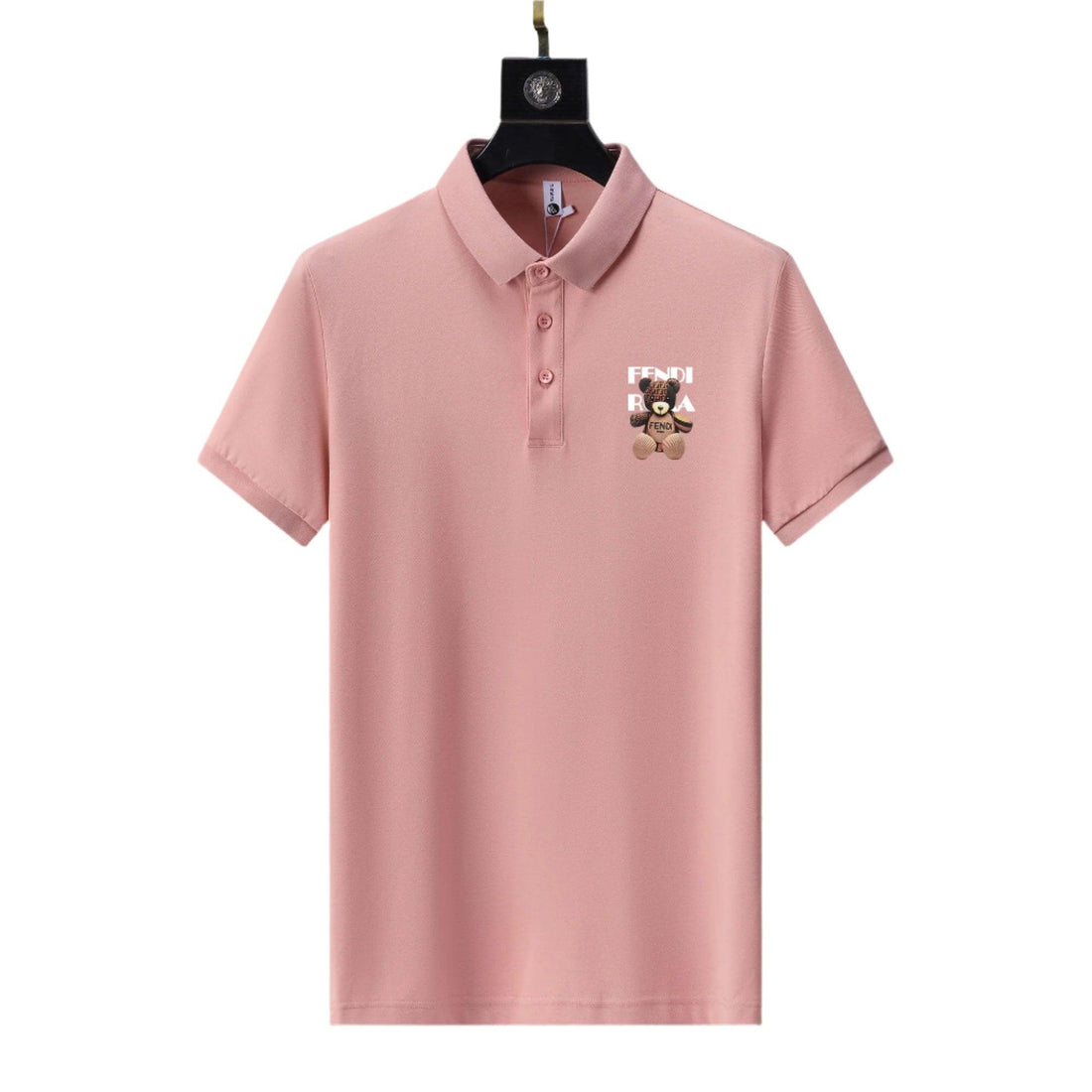 Fendi Pink T-shirt with Collar