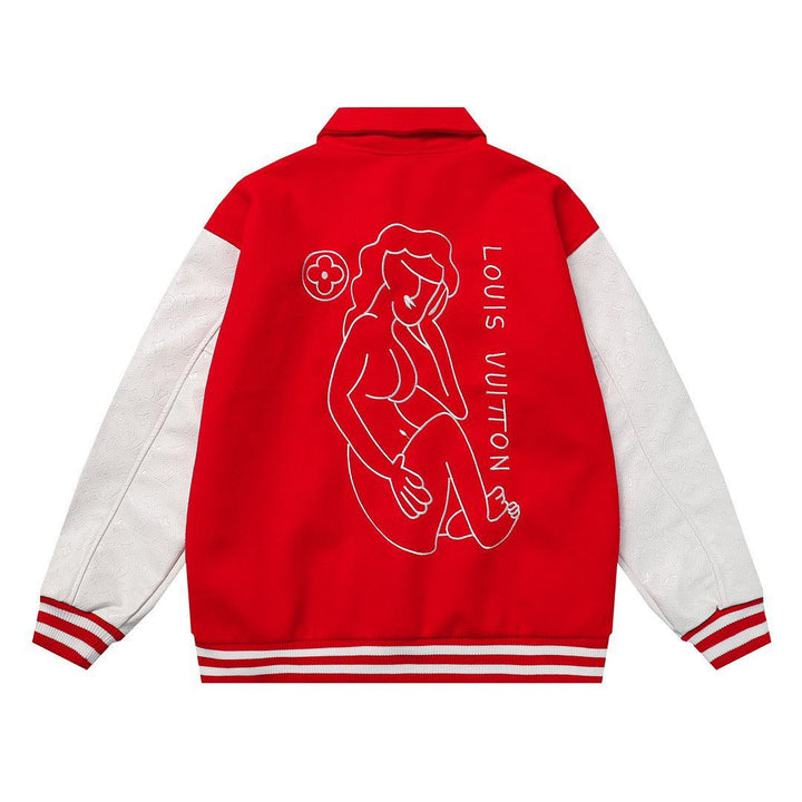 Louis Vuitton Varsity Jacket Red