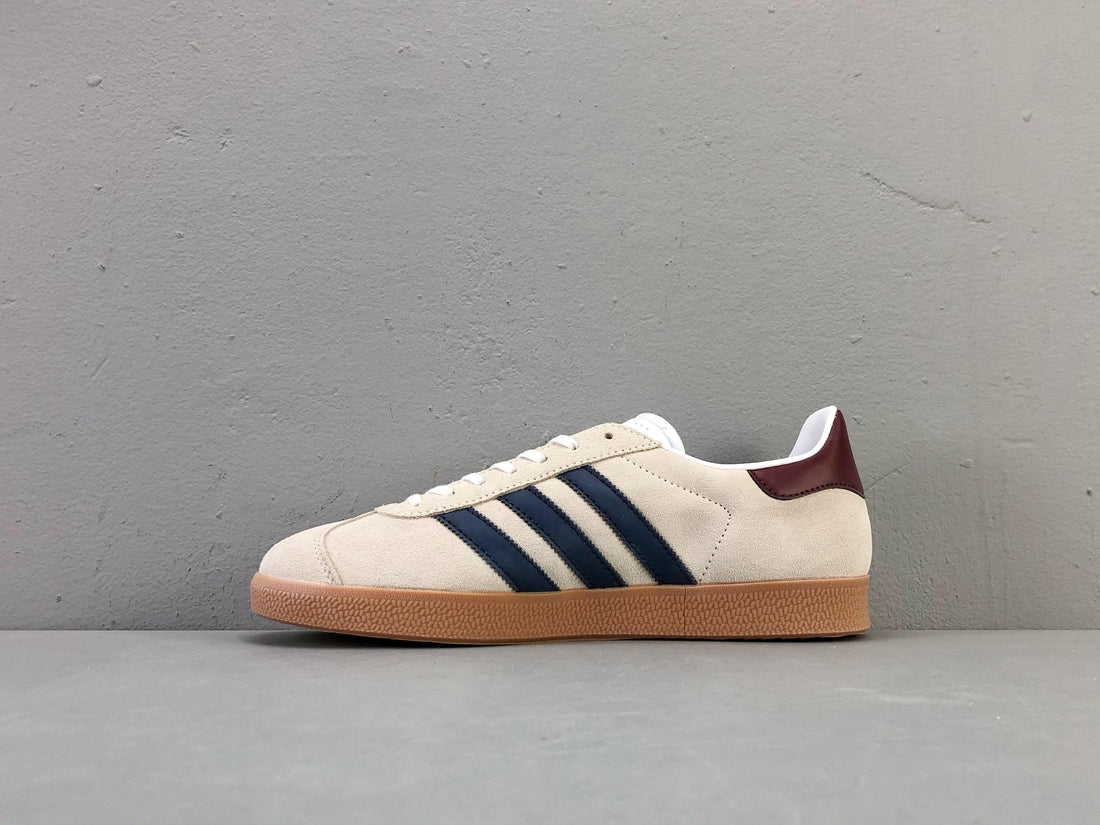 Adidas Originals Gazelle Indoor 'Beige Dark Blue Collegiate Burgundy'