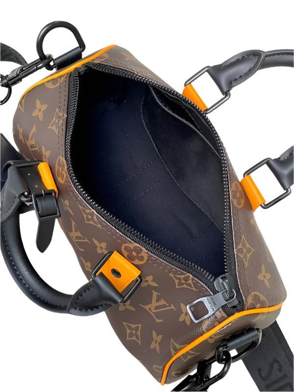 Louis Vuitton Monogram Macassar Keepall Bandoulière 25