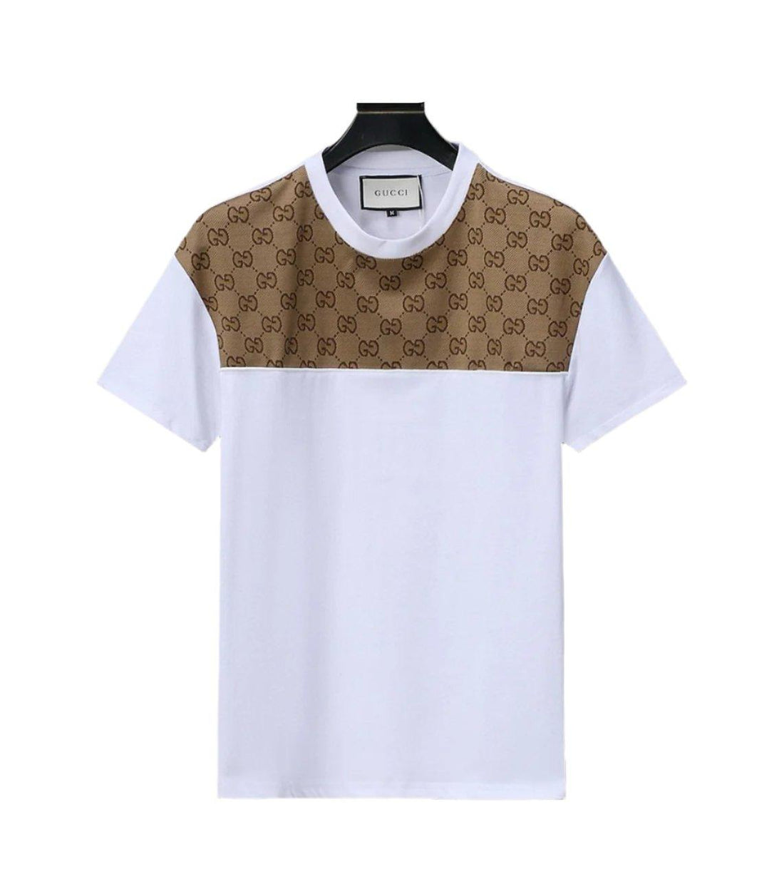 Gucci T-Shirt Without Collar 'White-Brown'