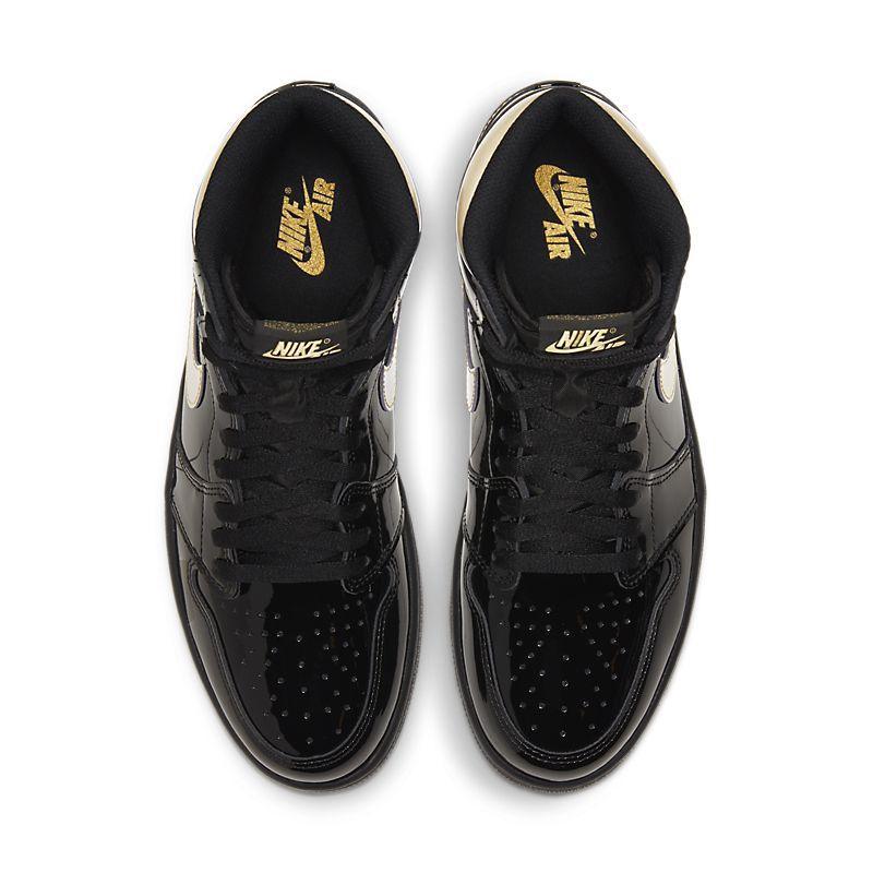 Air Jordan 1 High 'Black Metallic Gold Patent'