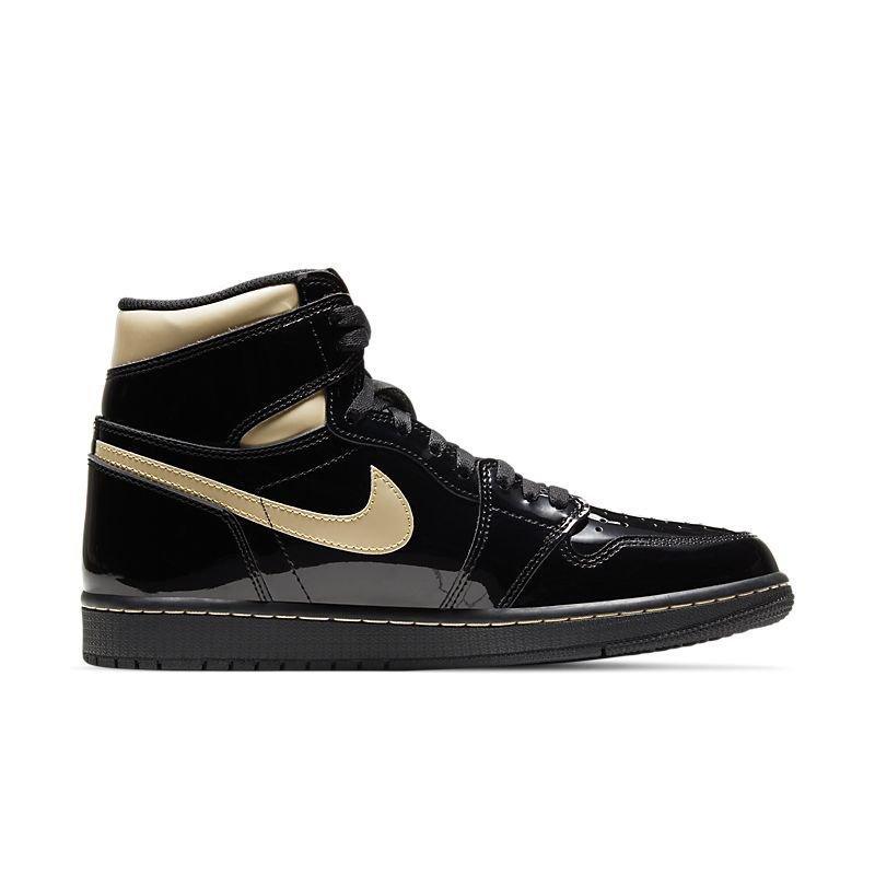 Air Jordan 1 High 'Black Metallic Gold Patent'