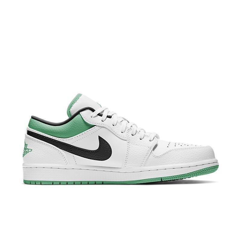 Air Jordan 1 Low 'White Lucky Green Black'