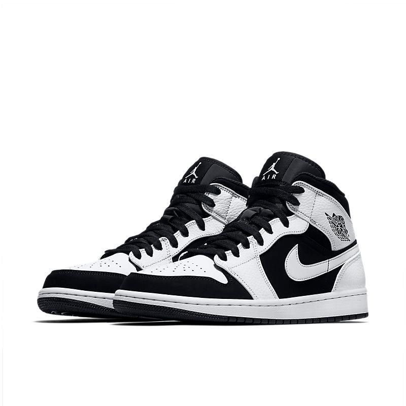 Air Jordan 1 Mid 'White Black'