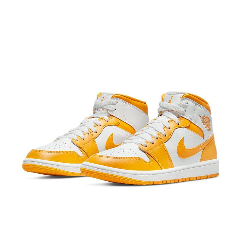 Air Jordan 1 Mid White Yellow