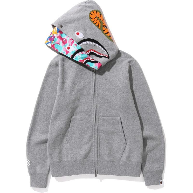 BAPE ABC CAMO SHARK WIDE FIT FULL ZIP DOUBLE A Bathing Ape - Grey