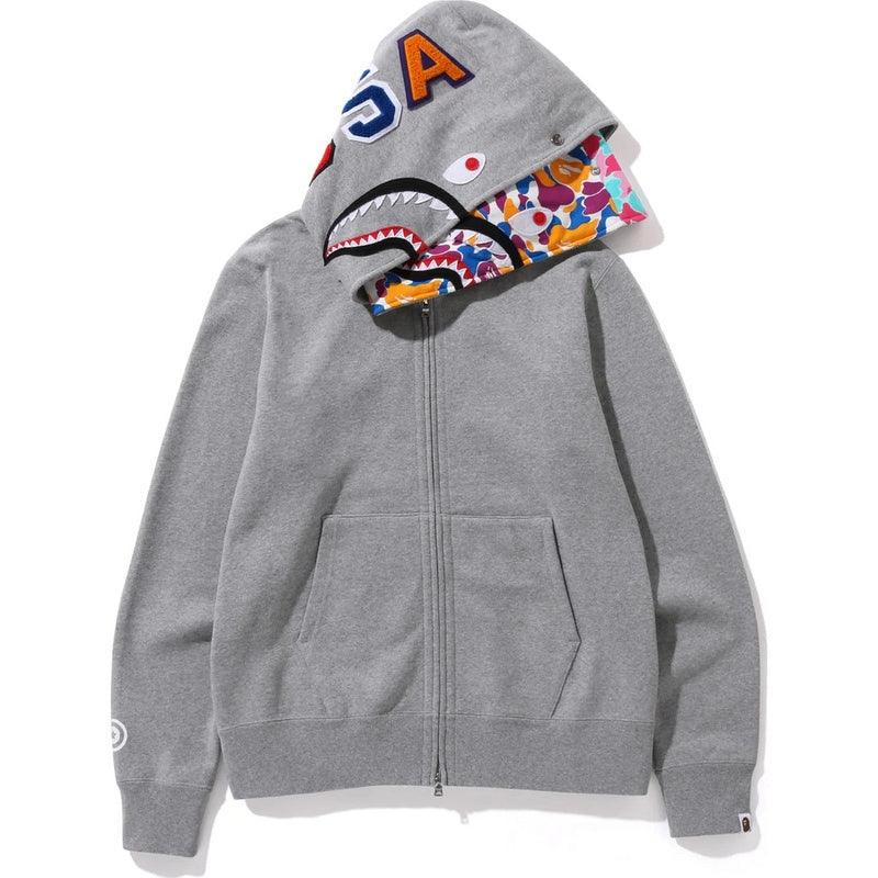 BAPE ABC CAMO SHARK WIDE FIT FULL ZIP DOUBLE A Bathing Ape - Grey