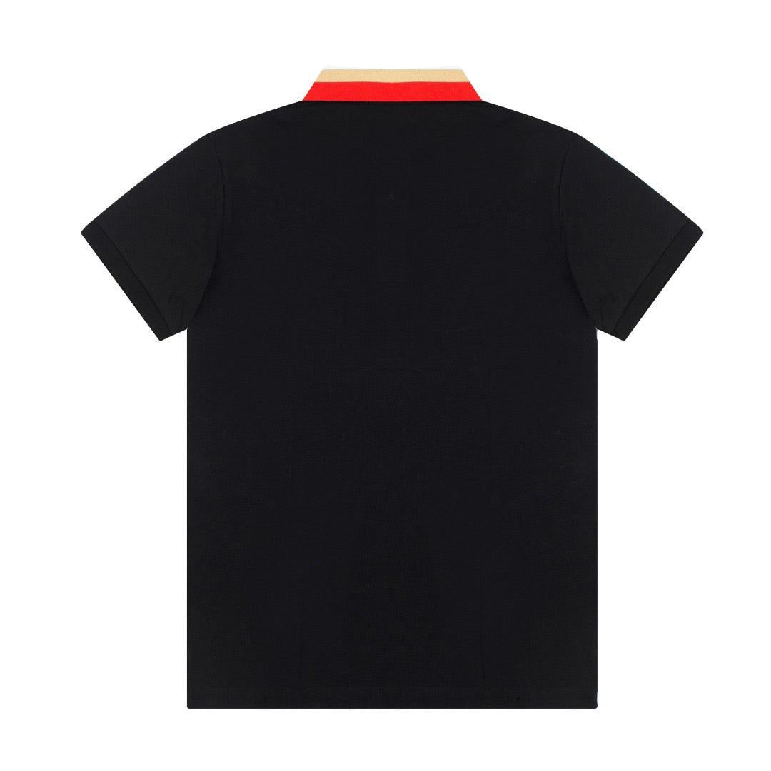 Burberry Black T-Shirt With Collar