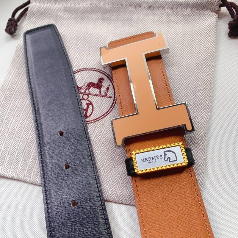 Hermes Men Beige Buckle Belt 'Beige'