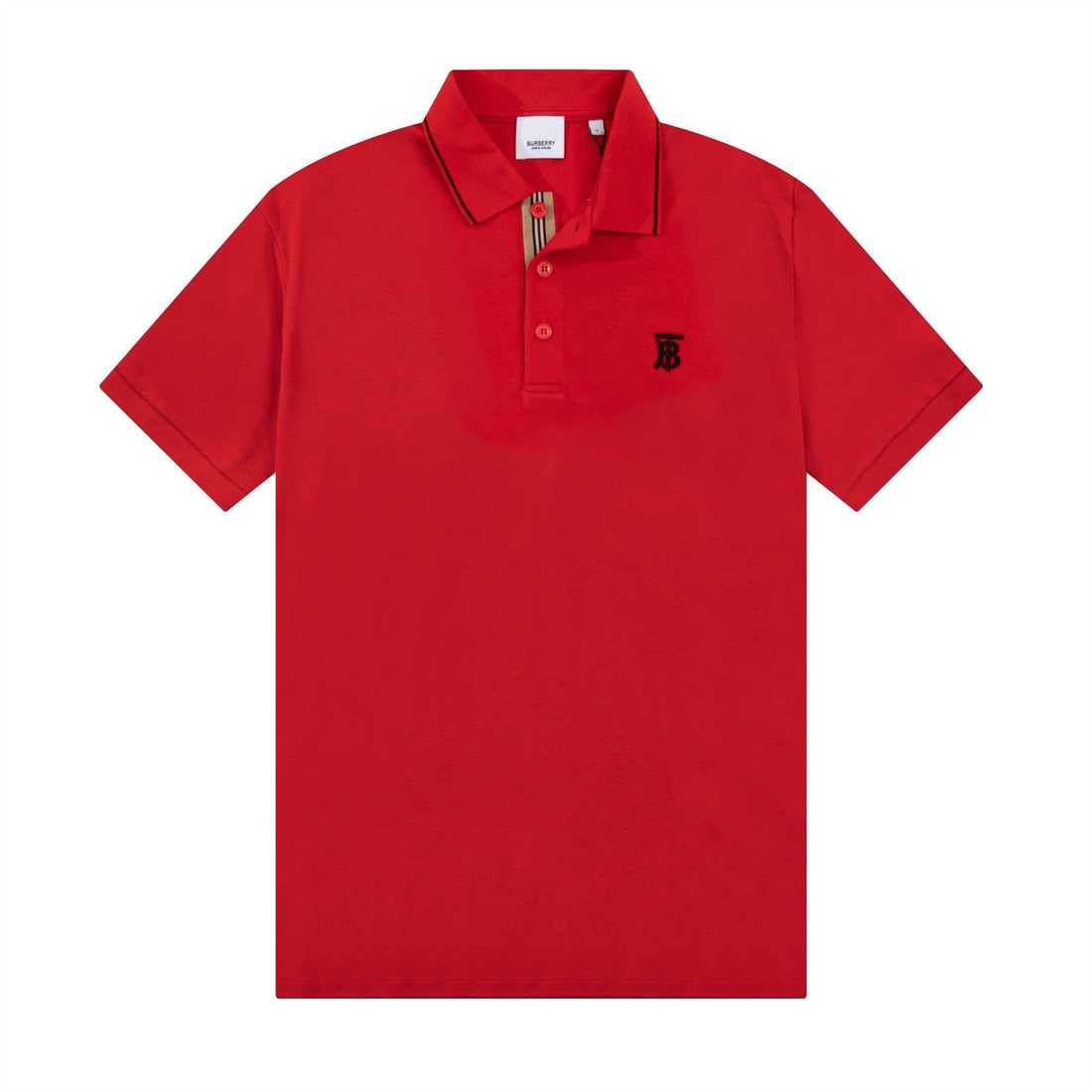 Burberry Red T-Shirt With Collar